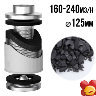 FILTR WĘGLOWY PRO-ECO VF, fi125mm, 160-240m3 h, h15cm growshop częstochowa.jpg